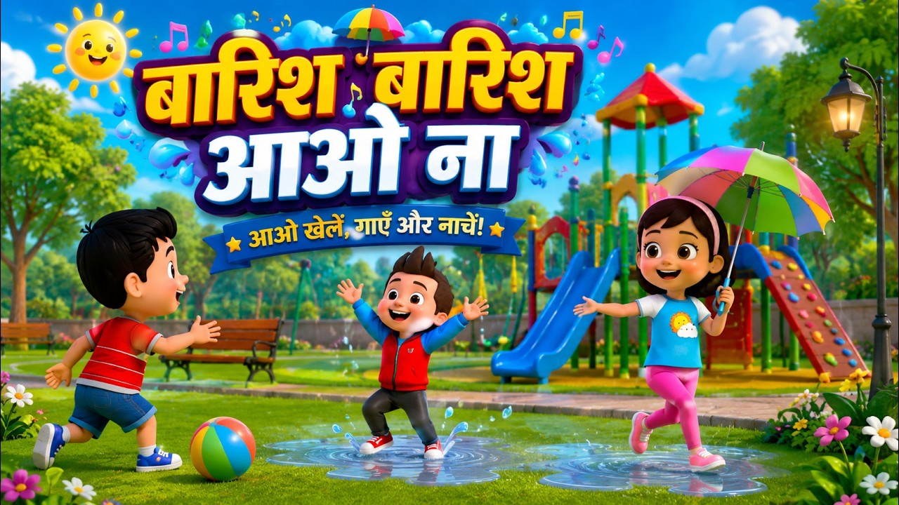 Barish Barish Aao Na बारिश बारिश और मनोरंजन से भरपूर नॉनस्टॉप राइम्स | Nonstop Hindi Rhymes
