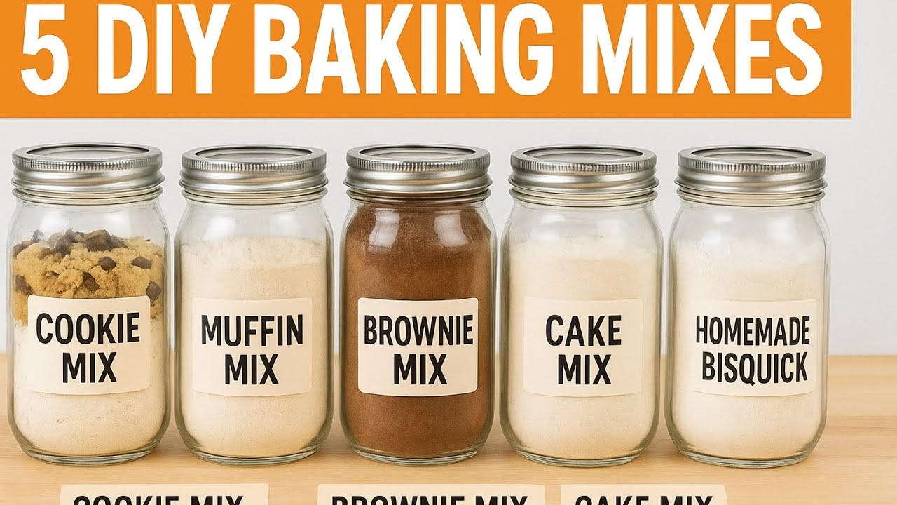 5 DIY Baking Mixes to Replace Every Box on Your Shelf!! 