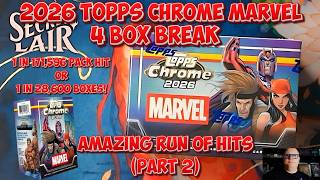 2026 Topps Marvel Chrome - Multi Blaster Box Break One of the rarest Blaster hits possible (Part 2)