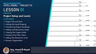 Revit Architecture | Hotel Model Project 01 | Lesson 01 - Project Setup and Levels