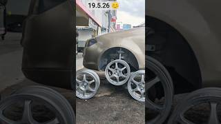 14 inch too upgrade 15 inch rim model type C 15 inch 6.5jj car model proton saga Done 😊
