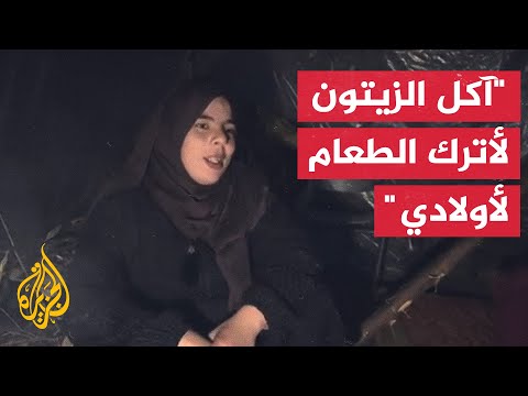 كفاح امرأة نازحة حامل تترقب موعد وضع مولودها وسط البرد والفقر