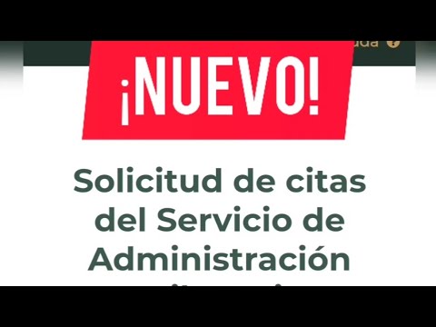 ✍️ Nuevo portal para citas SAT... ¿Funciona?