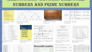 Relationship between Bernoulli numbers and prime numbers