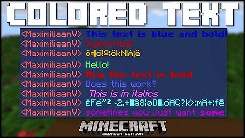 Minecraft Bedrock - Hoe verander je de kleur van de chattekst (mobiel/Xbox/PS4/Windows 10/Switch)