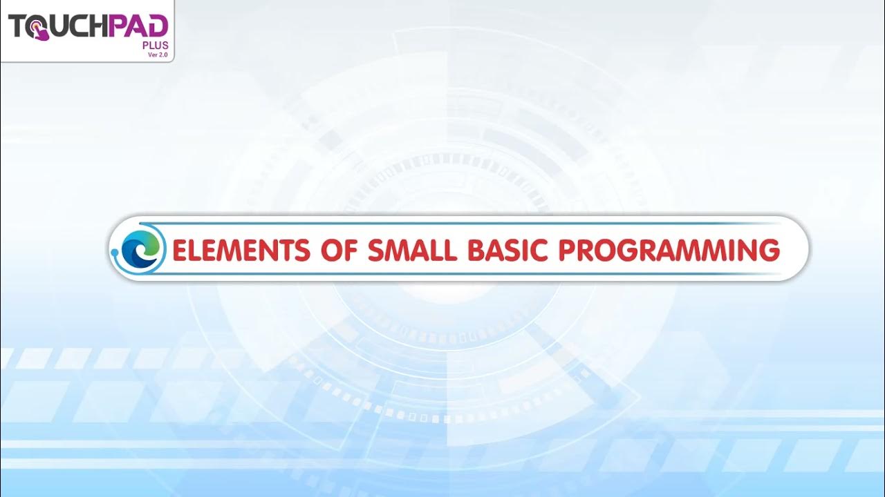 Small basic program ( Elements of Small Basic Programming - YouTube