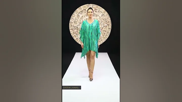 Zaeem Jamal Quetzal Feather Kaftan