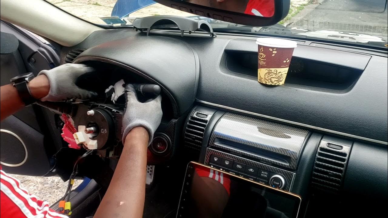 How to change clock spring on a g37 g35 g35 YouTube