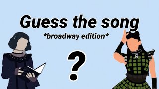 Guess The Broadway Song By The Backing Track! | Challenge for Musical Theatre Fans!