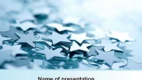 Decoration Stars PowerPoint Template by PoweredTemplate.com