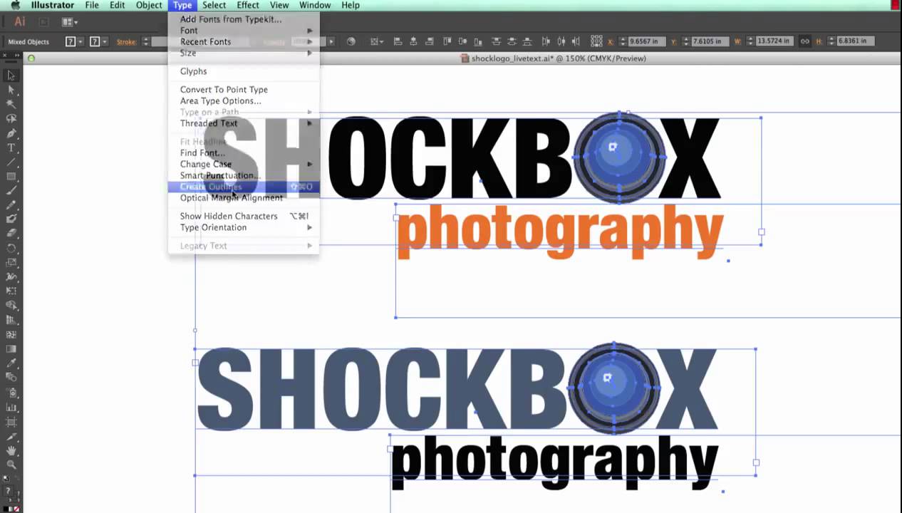 Graphics 101: Converting Fonts to Outlines