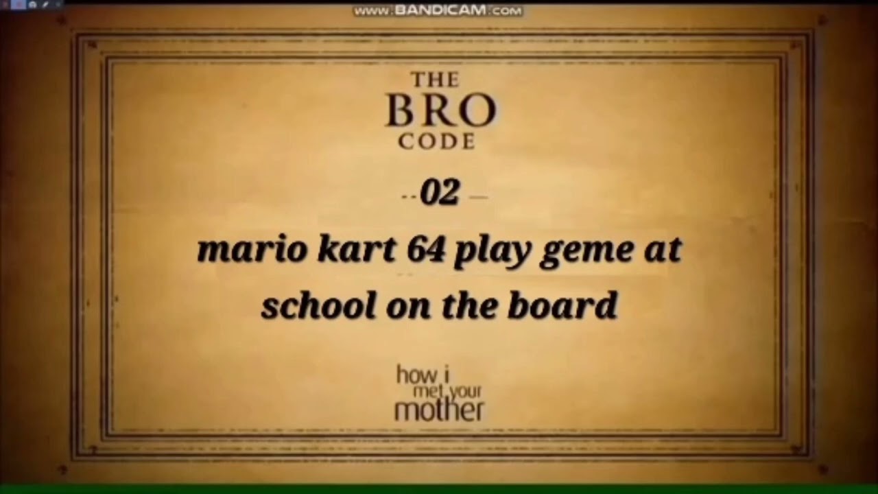 The bro code Goliath national bank 20th television 