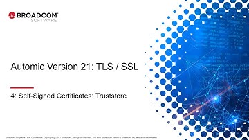 Automic Automation – Self-Signed Certificates (Java Truststore)