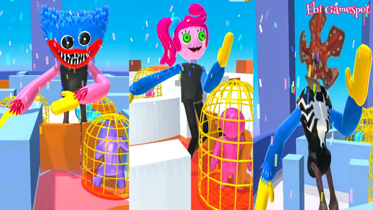 Nyamar Jadi M0mmy Long Leg Huggy Wuggy Kurung Stick Man Meresahkan - M0nster Arena - Ebi Gamespot