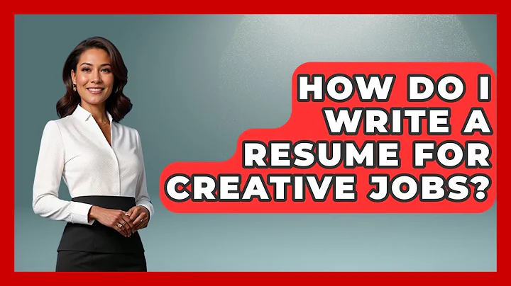 How Do I Write A Resume For Creative Jobs? - Job Success Network