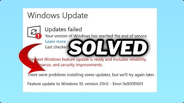 (FIXED) Windows update error 0x800f0801