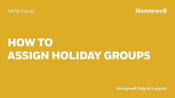 How to Assign Holiday Groups to an MPA Panel in WIN-PAK