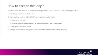 Exploitation 4011, Windows Kernel: Race + UAF in KTM 09 1 Escaping The Vulnerable Loop Strategy