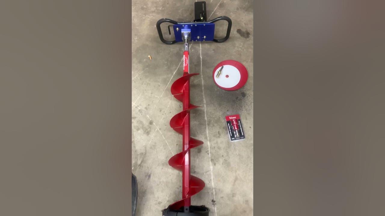 Clam plate with 8” Eskimo pistol bit YouTube