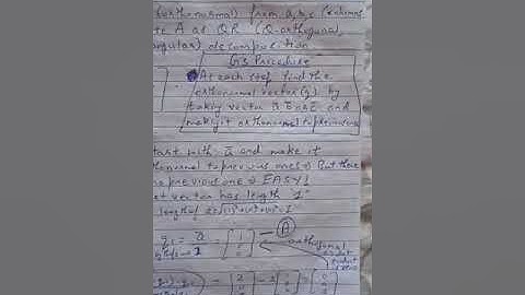 ECE, ESLA, 18EC44, Module 4, Gram Schmidt Orthogonalization
