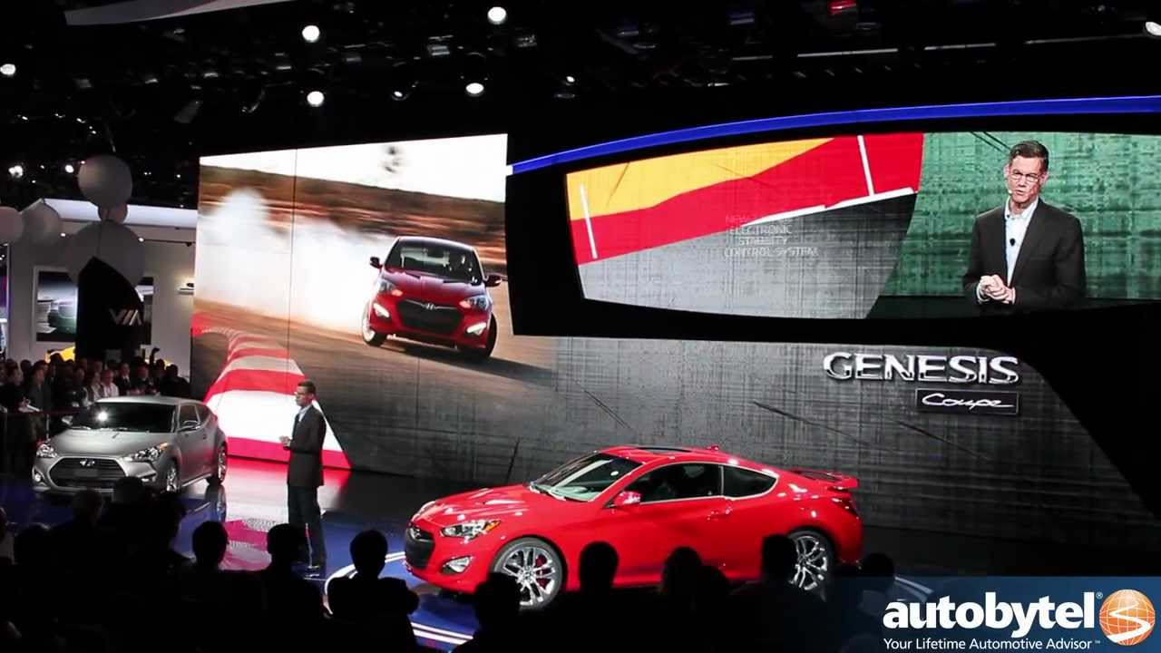 2013 Hyundai Genesis Coupe reveal at the 2012 Detroit Auto Show