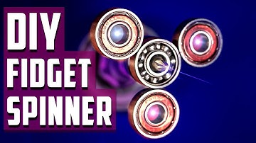 How To Make A Simple Amazing Fidget Spinner - DIY - Home Made