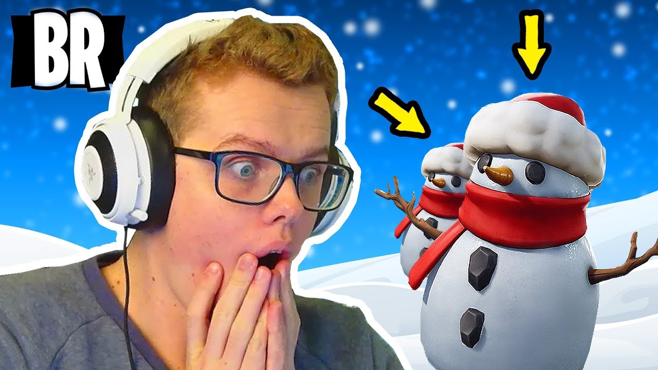 FORTNITE SNEAKY SNOWMAN GAMEPLAY - Fortnite Battle Royale Sneaky SnowMan Fortnite BR Gameplay