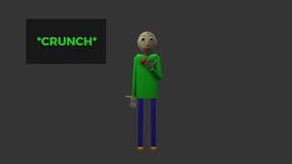 baldi eating an apple