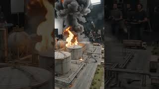 Massive LNG Terminal Explosion | Miniature VFX Disaster Scene 💥🔥