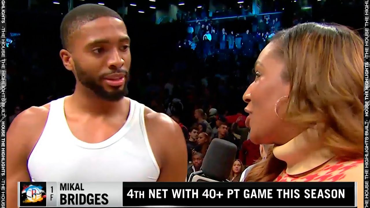 Mikal Bridges grows into go-to-guy, drops 38 in Nets' 28-pt ...