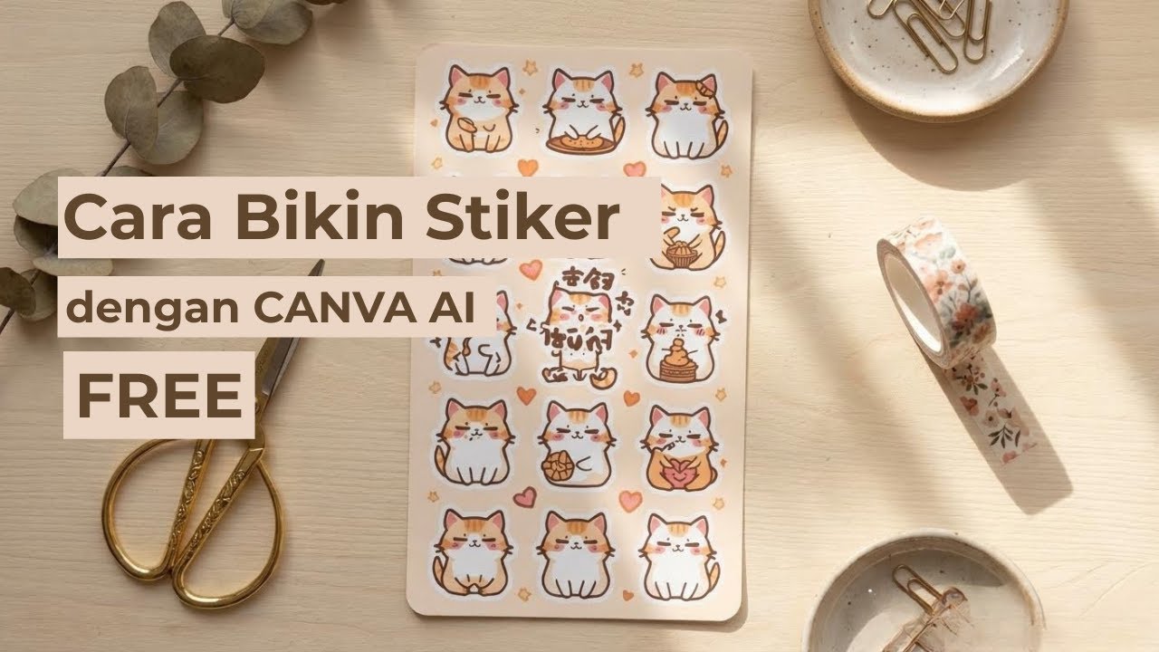 Cara Membuat Stiker dengan Canva AI Gratis Buat Pemula - YouTube