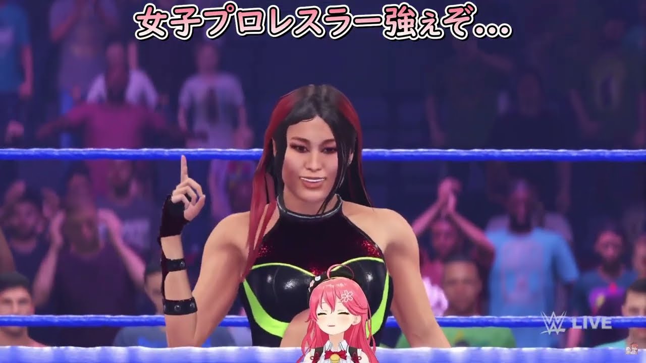 【さくらみこ】日本女子プロレスラーに完膚なきまで叩きのめされてサンドバッグ化するみこちｗｗｗ【ホロライブ/切り抜き/Vtuber/WWE2K22】