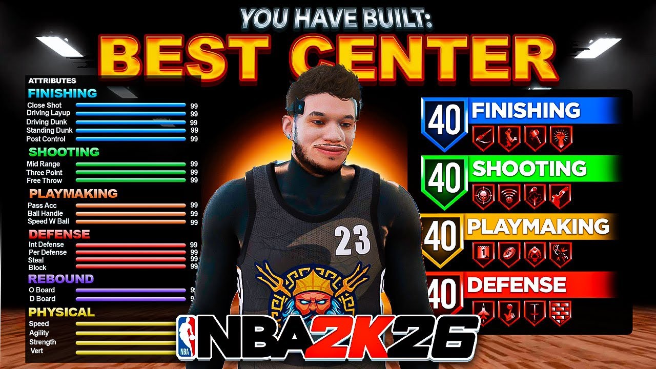 Comp Stage 2k26 BEST COMP STAGE CENTER BUILD IN NBA2K26 THIS BUILD CAN DO EVERYTHING ...