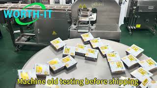 Vacuum positioning banding machine old testing before shipping