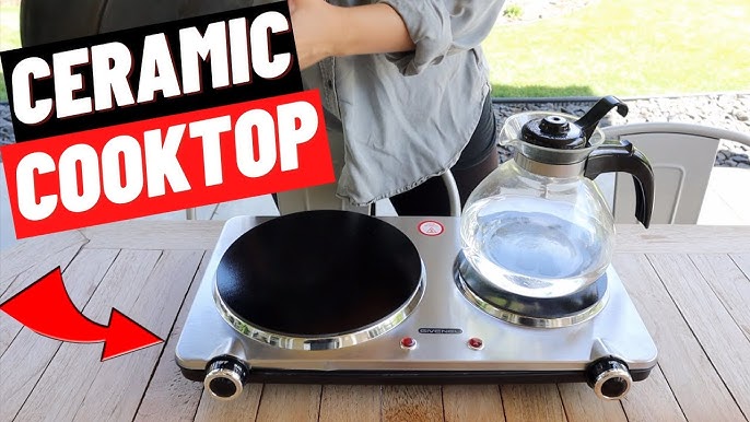 Sunavo Hot Plates for Cooking Portable Electric Double Burner 1800W