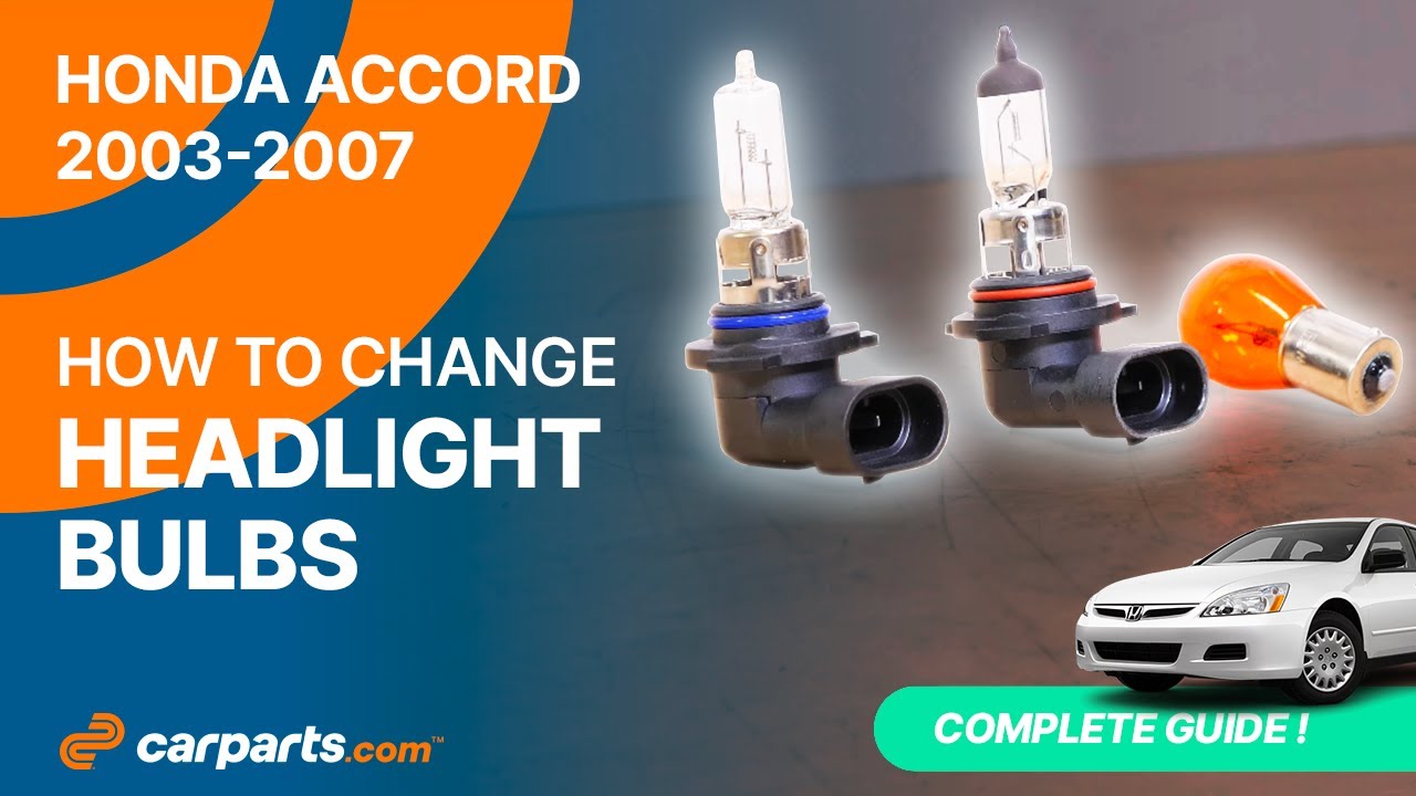 Replace Headlight Bulb 2007 Honda Accord