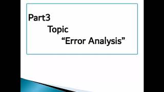 Celebrity Error Analysis Part 3 |Types of error analysis Wealth