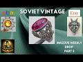 SOVIET TREASURES: Massive Selection Silver, Amber & Prison Art. Ювелирка и Коллекционный Винтаж СССР