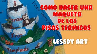 como hacer una maqueta de los pisos térmicos