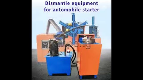 How to dismantle copper from the solenoid switch? By xinpeng disassembly machine!
