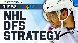 LIVE NHL DFS Strategy \& Fantasy Hockey Advice Today | DraftKings \& FanDuel NHL Picks 2\/8