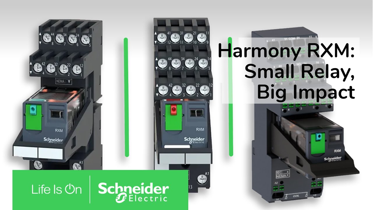 Harmony RXM: Reliable Miniature Relays for Industrial Use 