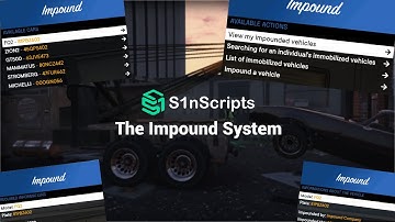 [OUTDATED VIDEO] FiveM Script Showcase - The NEW Impound System
