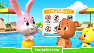 First At the Pool Safety Rules in the Swimming Pool Cindy Rabbit and Friends 3D Official Channel