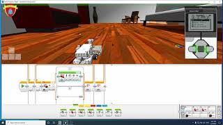 картинка: Virtual Robotics Toolkit Mindstorms EV3: Appartment Cleanup - примитивный пылесос
