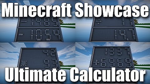 Ultimate 16-Bit Calculator in Minecraft! [Showcase]