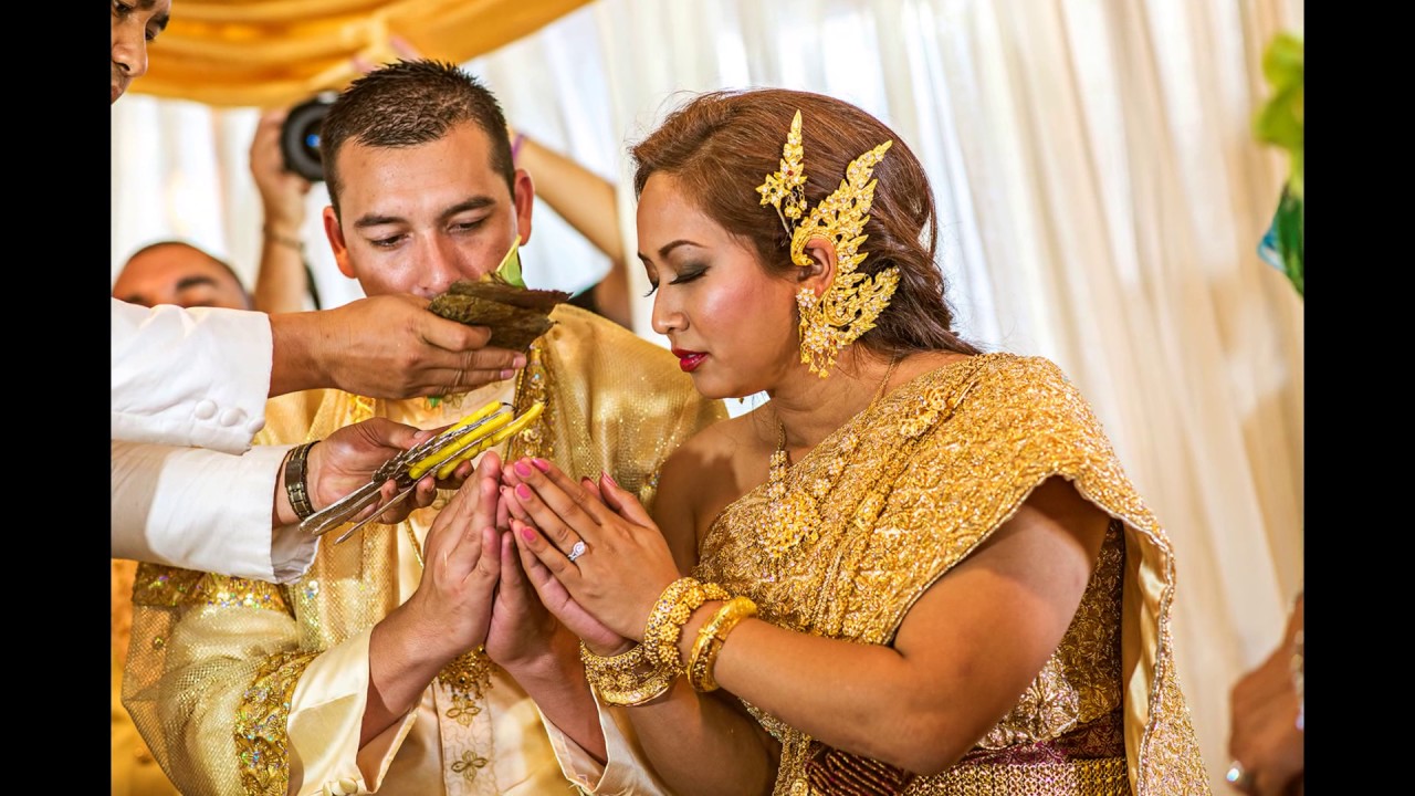 Traditional Cambodian And American Wedding Ceremony At Bahia Hotel
