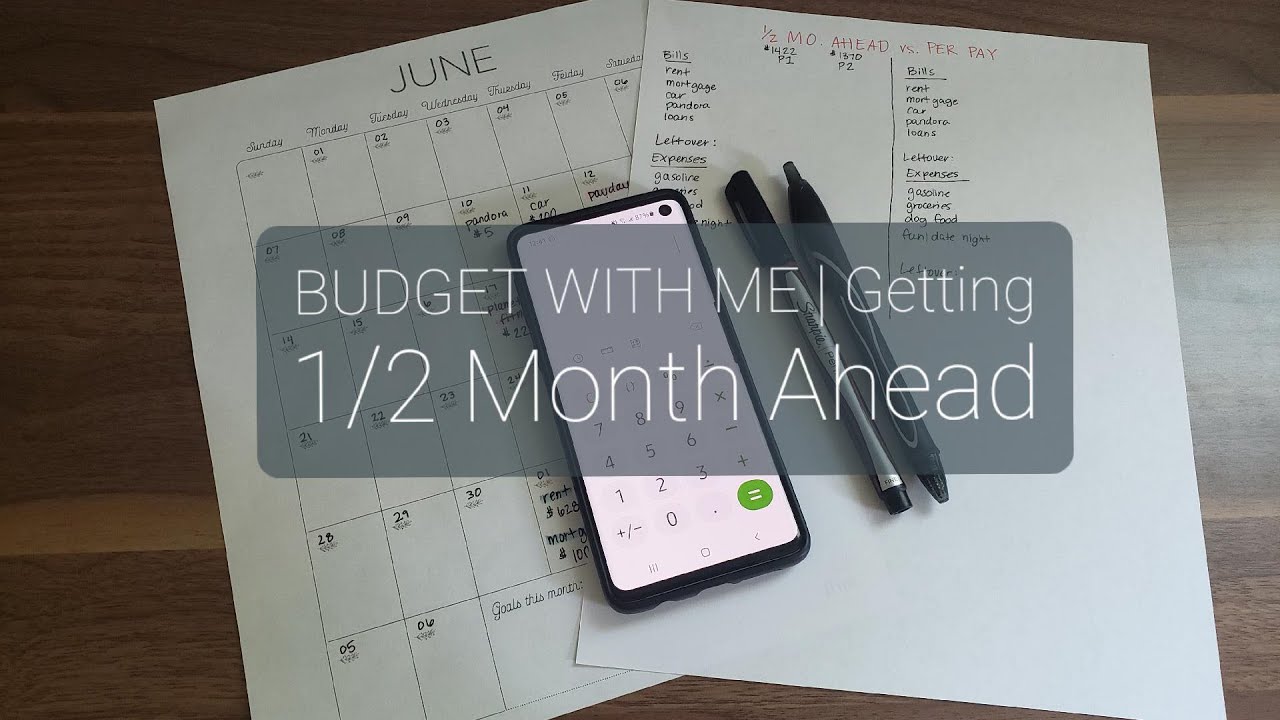 BUDGET WITH ME | Getting 1/2 Month Ahead