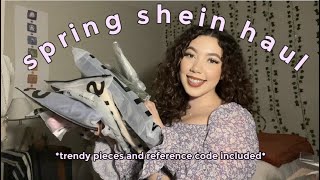 Spring Shein Haul + Reference Code !! / trendy &amp; affordable