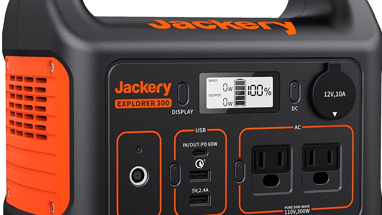 Jackery: Portable Power Station Explorer 300, 293Wh Backup Lithium Battery, 110V/300W Pure Sine Wave